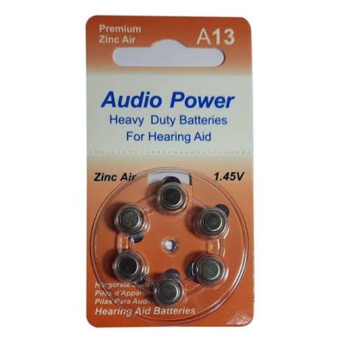 Audio Power-13no. hearing aids cells