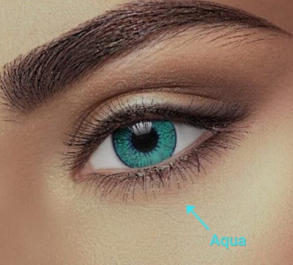 Double-Tone Aqua Contact Lenses