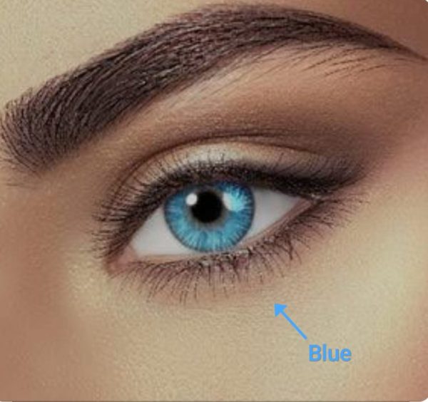 Double-Tone Blue Contact Lenses
