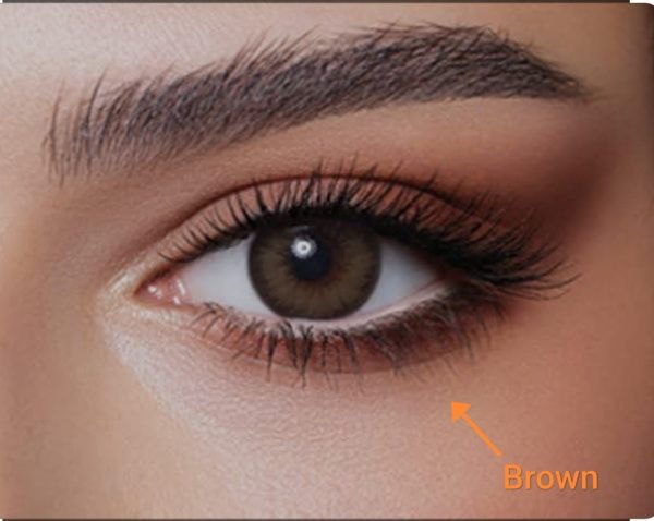 Double-Tone Brown Contact Lenses