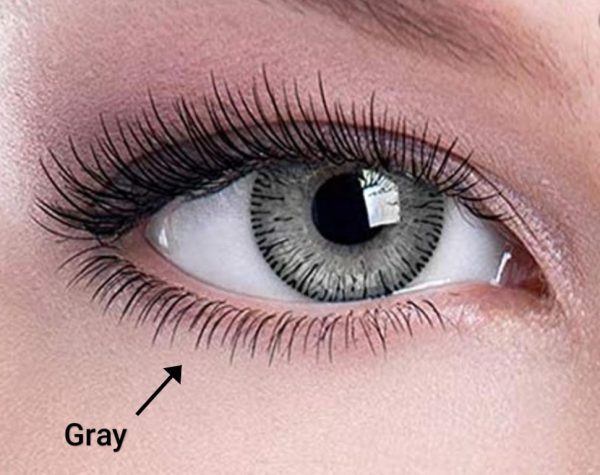 Double-Tone Gray Contact Lenses