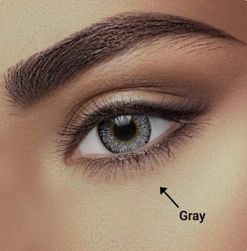 Triple-Tone Gray Contact Lenses