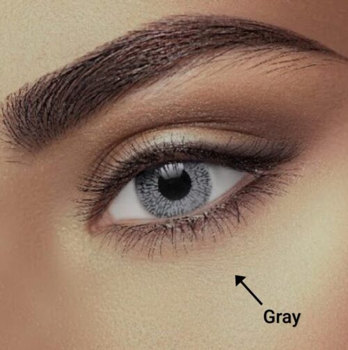 Single-Tone Grey Contact Lenses