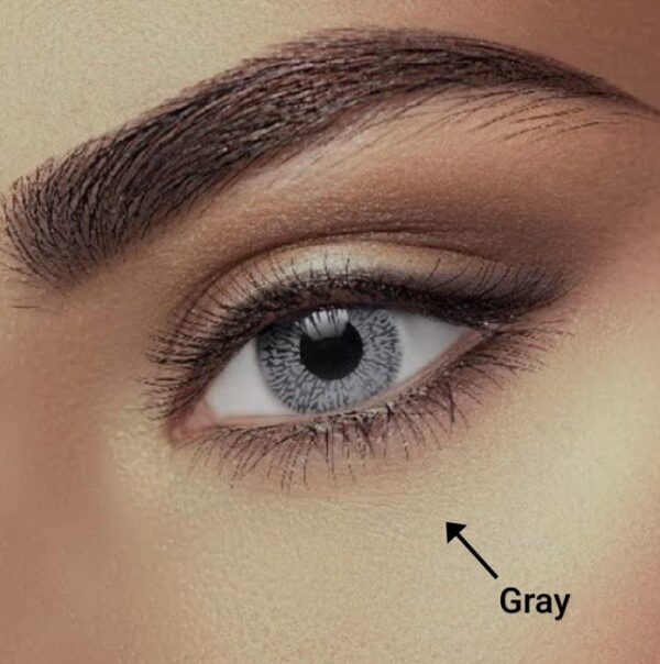 Single-Tone Grey Contact Lenses