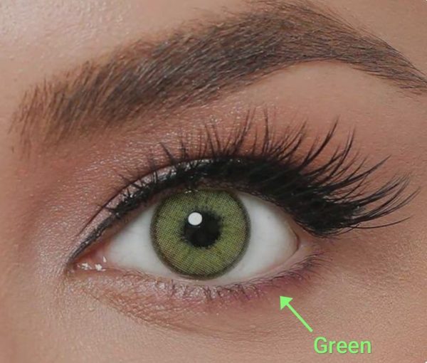 Double-Tone Green Contact Lenses