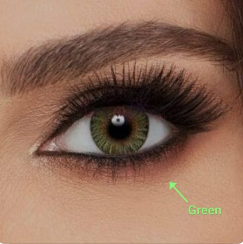Triple-Tone Green Contact Lenses