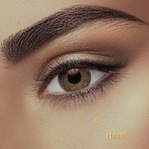 Single-Tone Hazel Contact Lenses