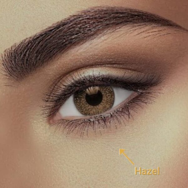 Single-Tone Hazel Contact Lenses