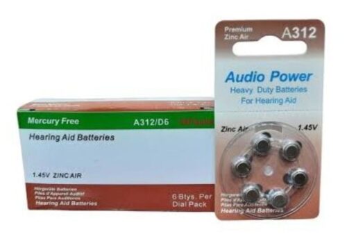 Audio Power-312 no. Hearing Aids Cells/Batteries